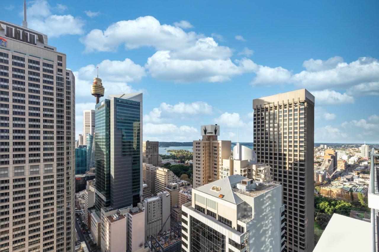 Meriton Suites Pitt Street, Sydney Eksteriør billede The view from the 26th floor of the hotel