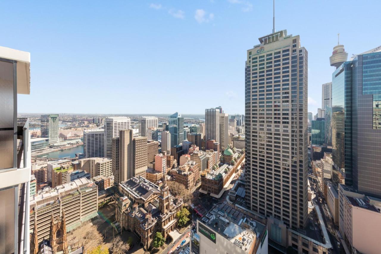 Meriton Suites Pitt Street, Sydney Eksteriør billede The view from the apartment
